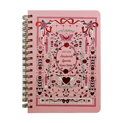 Victorias Journals Akademik Ajanda A5 Spr Sert Kapak 2025 - 2026 - Victorias Journals