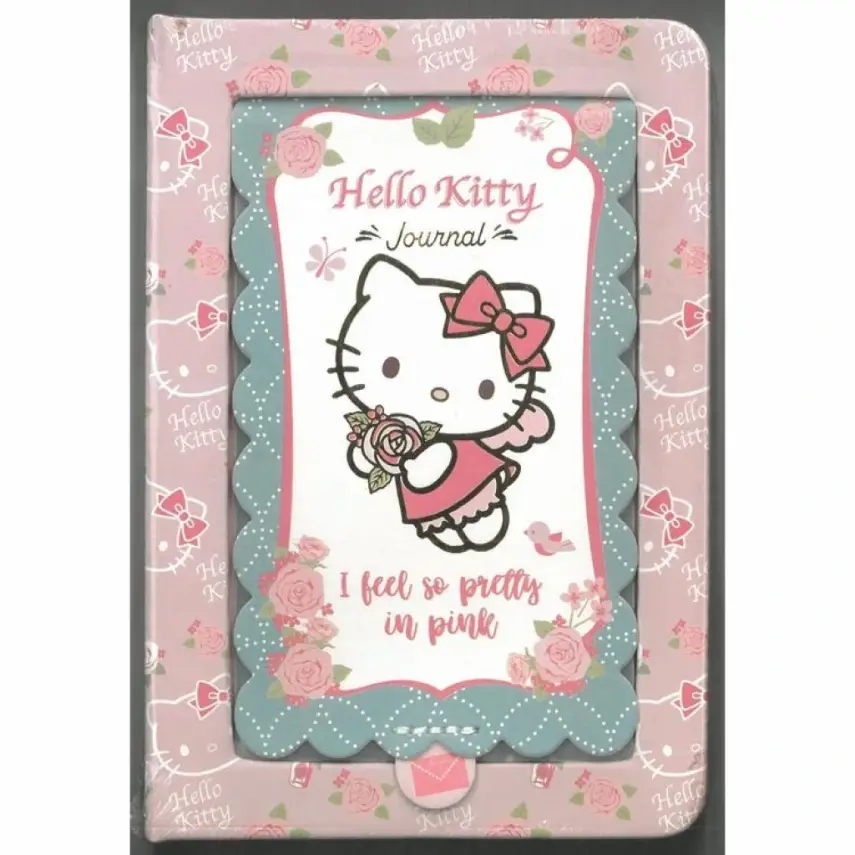 Victorias Journals Hello Kitty Figürlü Aynalı Günlük Özel 192 Yp A6 - 1