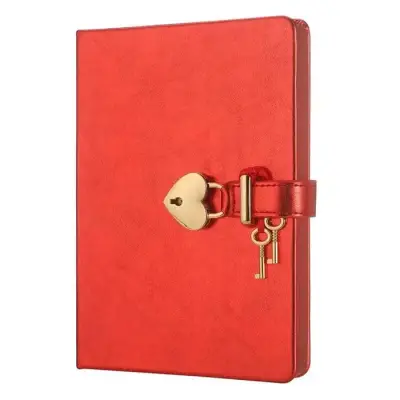 Victorias Journals Hush Hush Kırmızı Kalp Kilitli Özel 160 Yp 13x18 Cm - 2