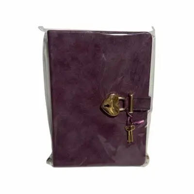 Victorias Journals Hush Hush Mor Kalp Kilitli Çizgili 160 Yp 13x18 Cm - Victorias Journals