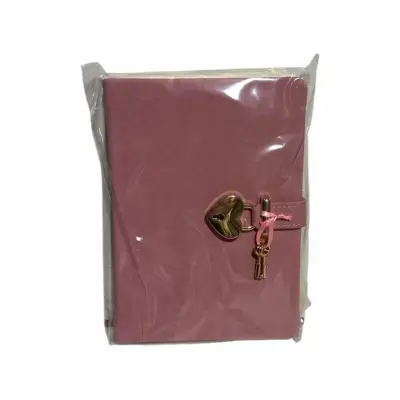 Victorias Journals Hush Hush Pembe Kalp Kilitli Çizgili 160 Yp 13x18 Cm - 2