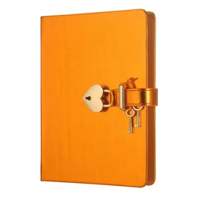 Victorias Journals Hush Hush Turuncu Kalp Kilitli Özel 160 Yp 13x18 Cm - Victorias Journals