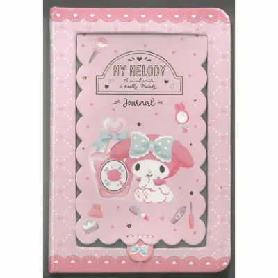 Victorias Journals Hello Kitty Aynalı Sert Kpk Günlük A6 192 Yp Pembe - Victorias Journals