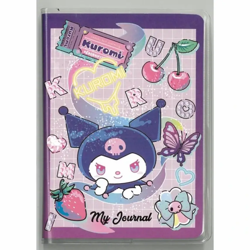 Victorias Journals Kuromi Mini Journal A7 128 Yp - 2