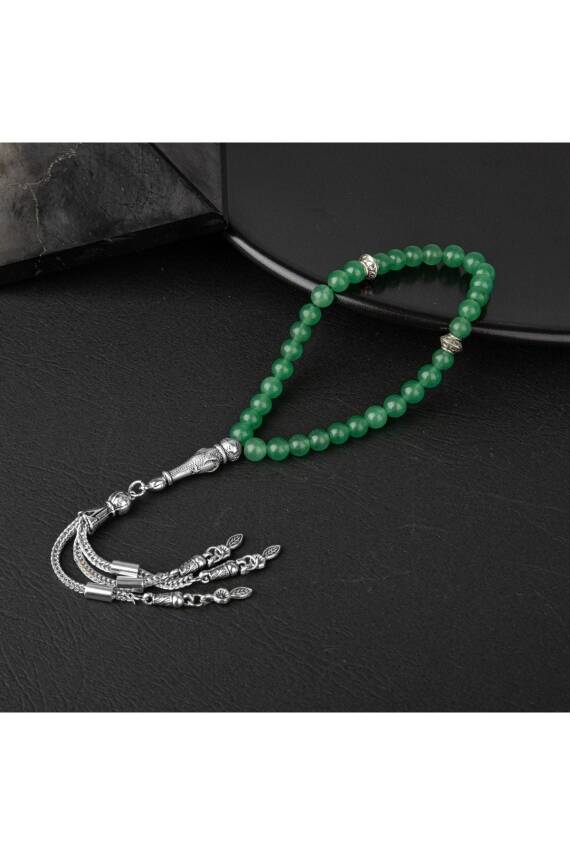 Yeşil Aventurin Doğal Taş Tesbih 33lük - 6mm - 1