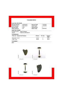 Yeşim Taşı Masaj Takımı - Roller ve Gua Sha Kapli Set - 7