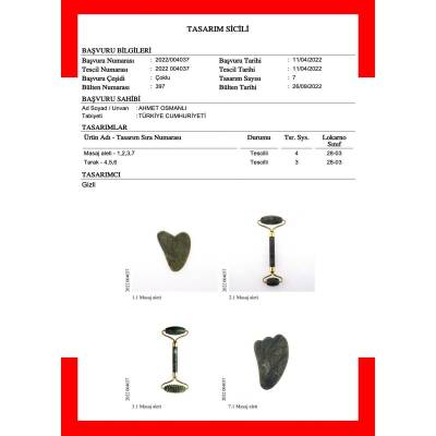 Yeşim Taşı Masaj Takımı - Roller ve Gua Sha Kaz Ayaklı Set - 4