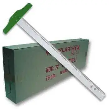 Yıldızlar T Cetveli Plastik 75 cm - Yıldızlar